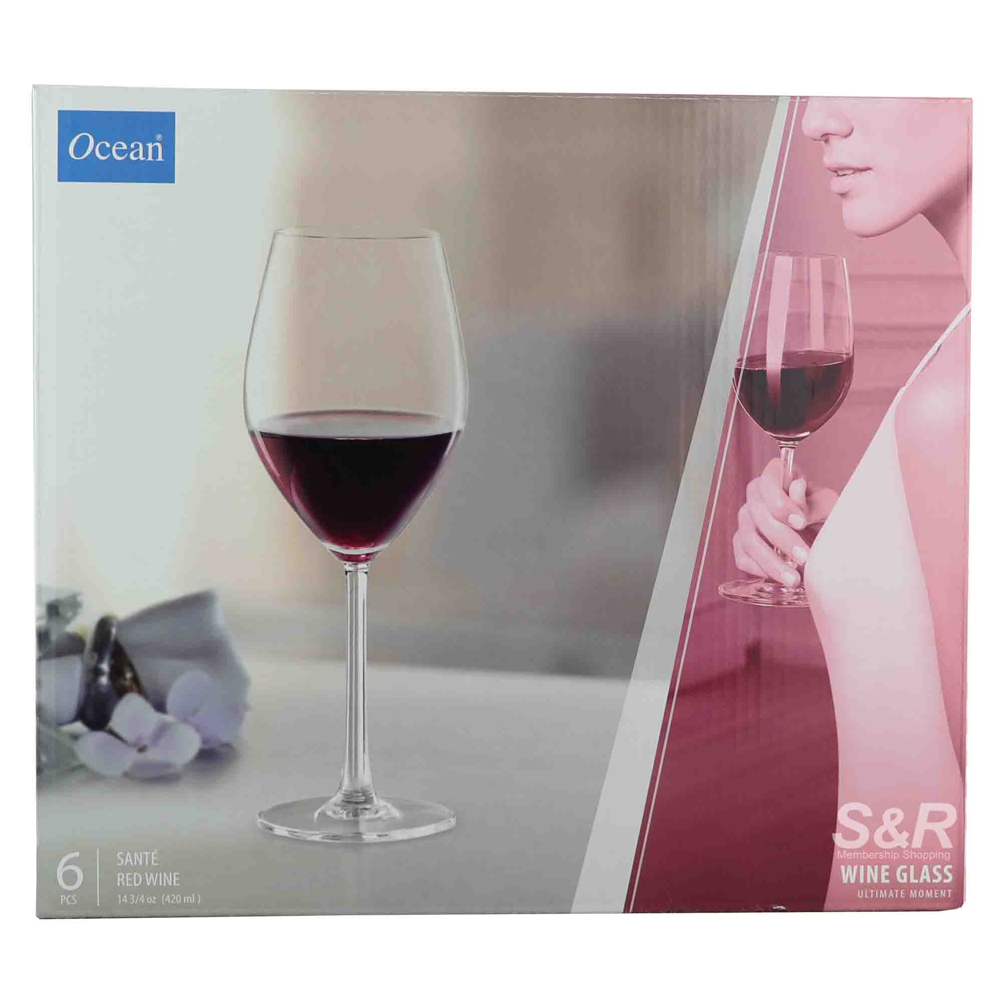 Ocean Sante Red Wine Glass 6pcs